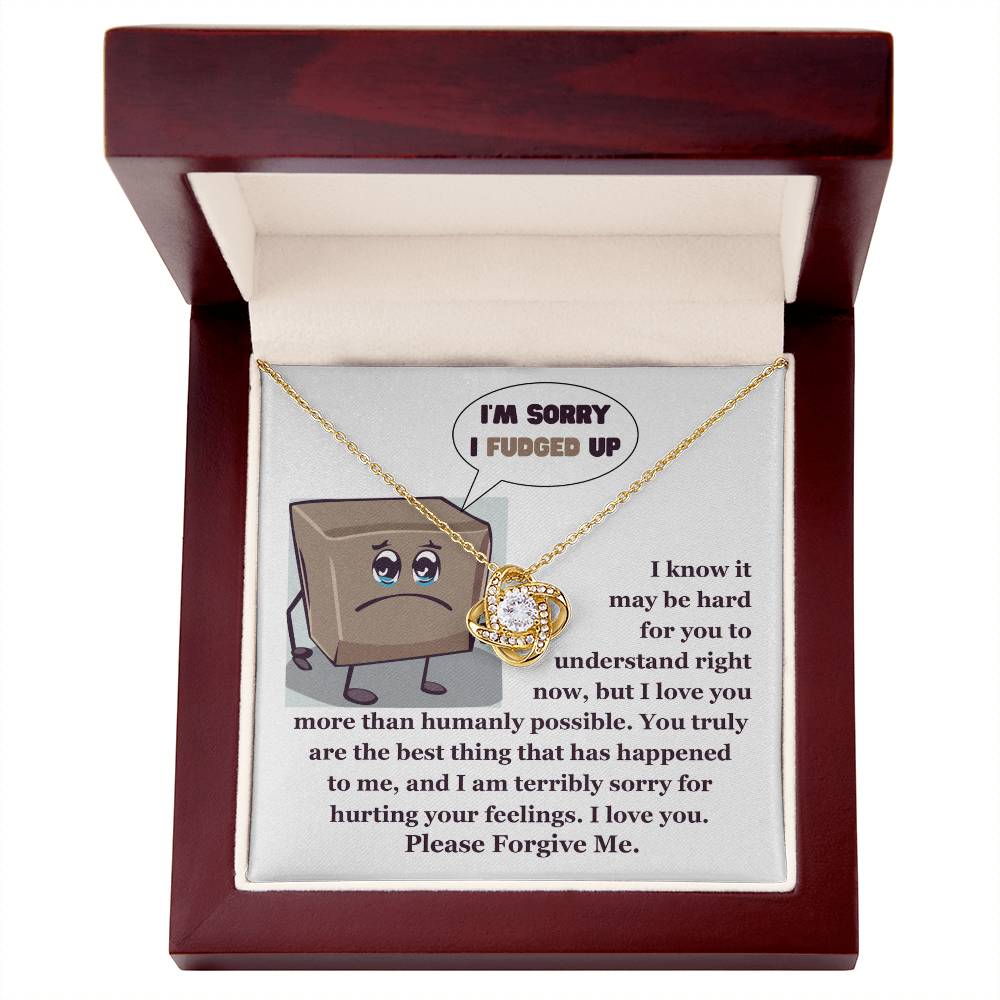 Gift For Her, Im Sorry, You Truly Are The Best Thing That Has Happened To Me, Love Knot Necklace