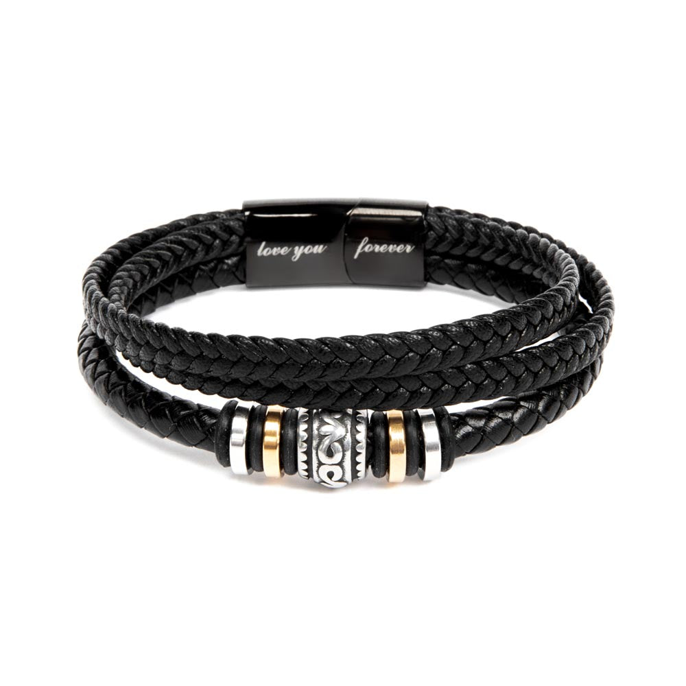 To The Best Dad In The World, Thank You, Love You Forever Bracelet