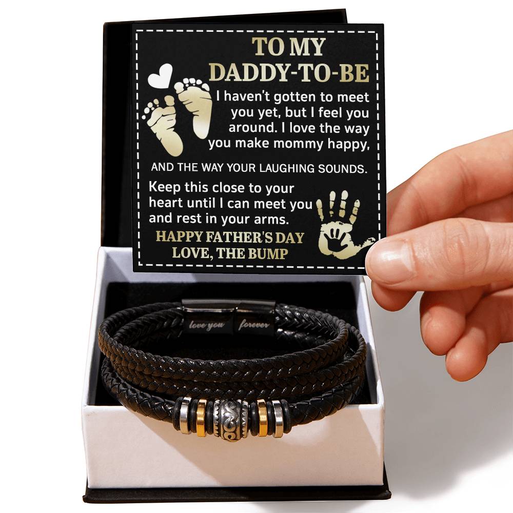 To My Daddy To Be, Happy Fathers Day, Love You Forever Bracelet
