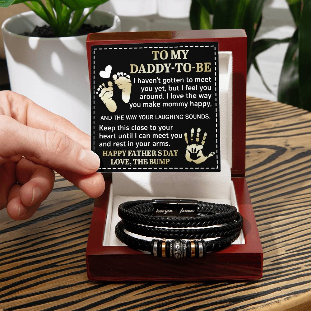 To My Daddy To Be, Happy Fathers Day, Love You Forever Bracelet