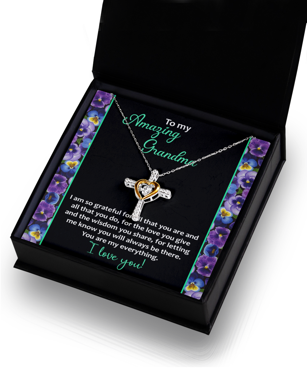 To My Amazing Grandma - You Are My Everything - Cross Dancing Necklace