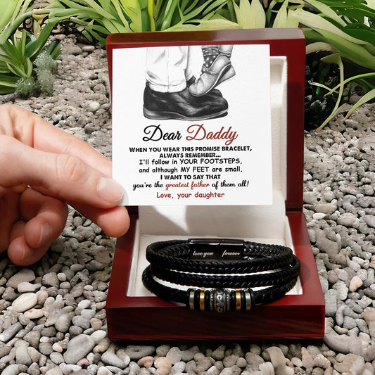 To My Dad, Your The Greatest Father Of Them All, Love Your Daughter, Love You Forever Bracelet, Gift For Dad