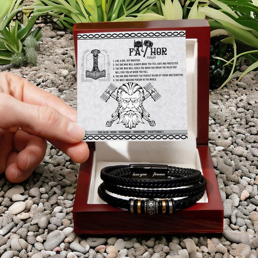 To My Dad, Fathor, Like A Dad But Mightier, Hero, Superman, Love You Forever Bracelet, Funny Gift For Dad