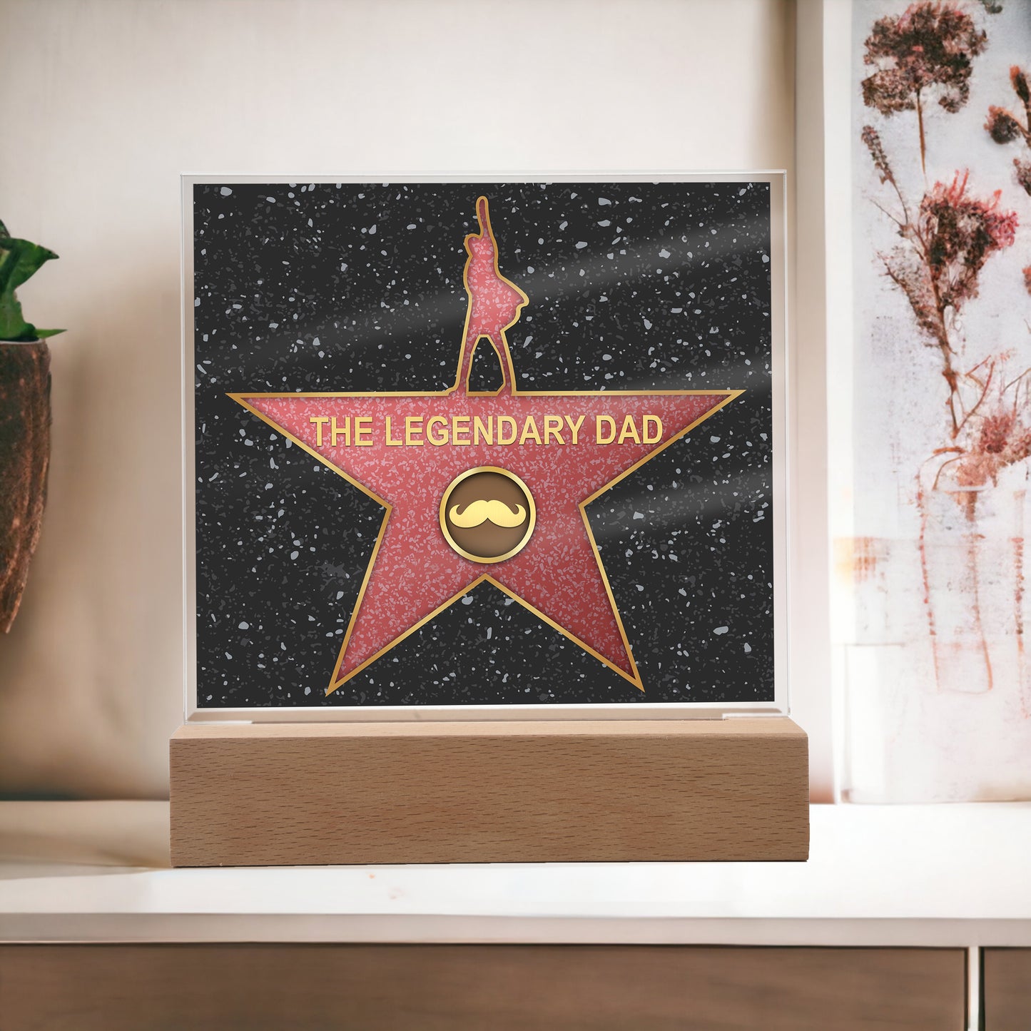 To My Dad, The Legendary Dad Award, Square Acrylic Plaque