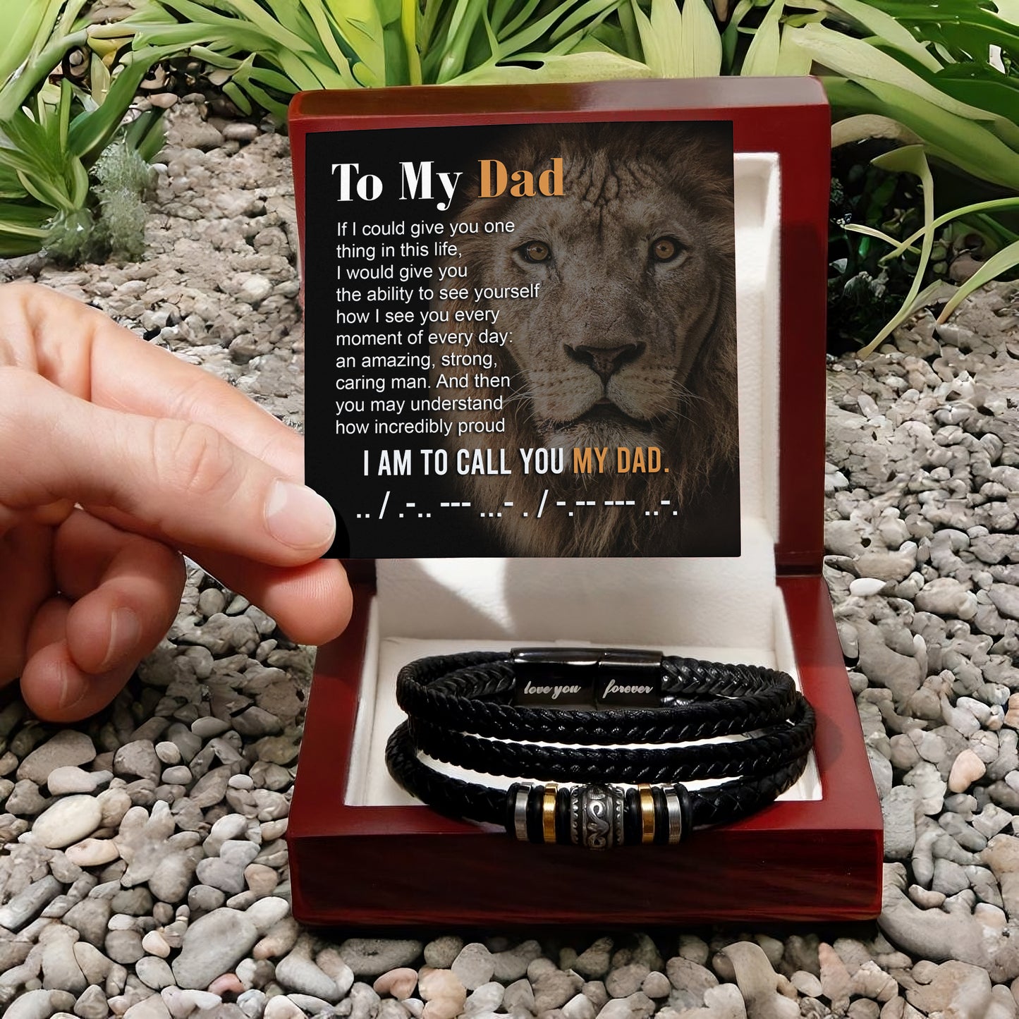 To My Dad, If I Could Give You One Thing In This Life, Love You Forever Bracelet, Gift For Dad