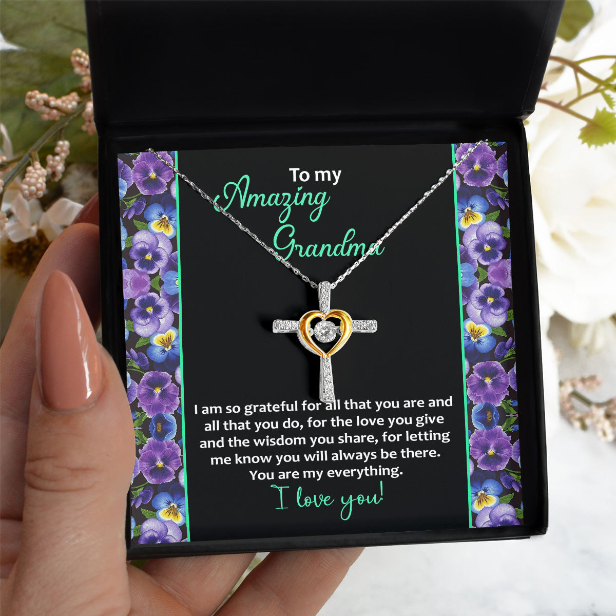 To My Amazing Grandma - You Are My Everything - Cross Dancing Necklace