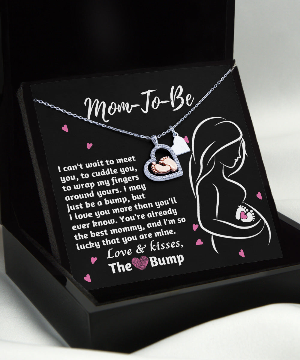 Mama To Be - The Best Mommy - Baby Feet Necklace