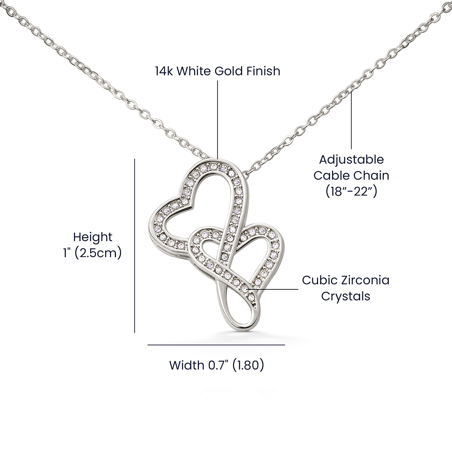 To My Soulmate, Valentines Double Heart Necklace,  Valentines Funny Gift For Her!