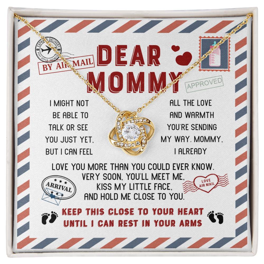 Dear Mommy, Love You More Than You Could Ever Know, Love Knot Necklace