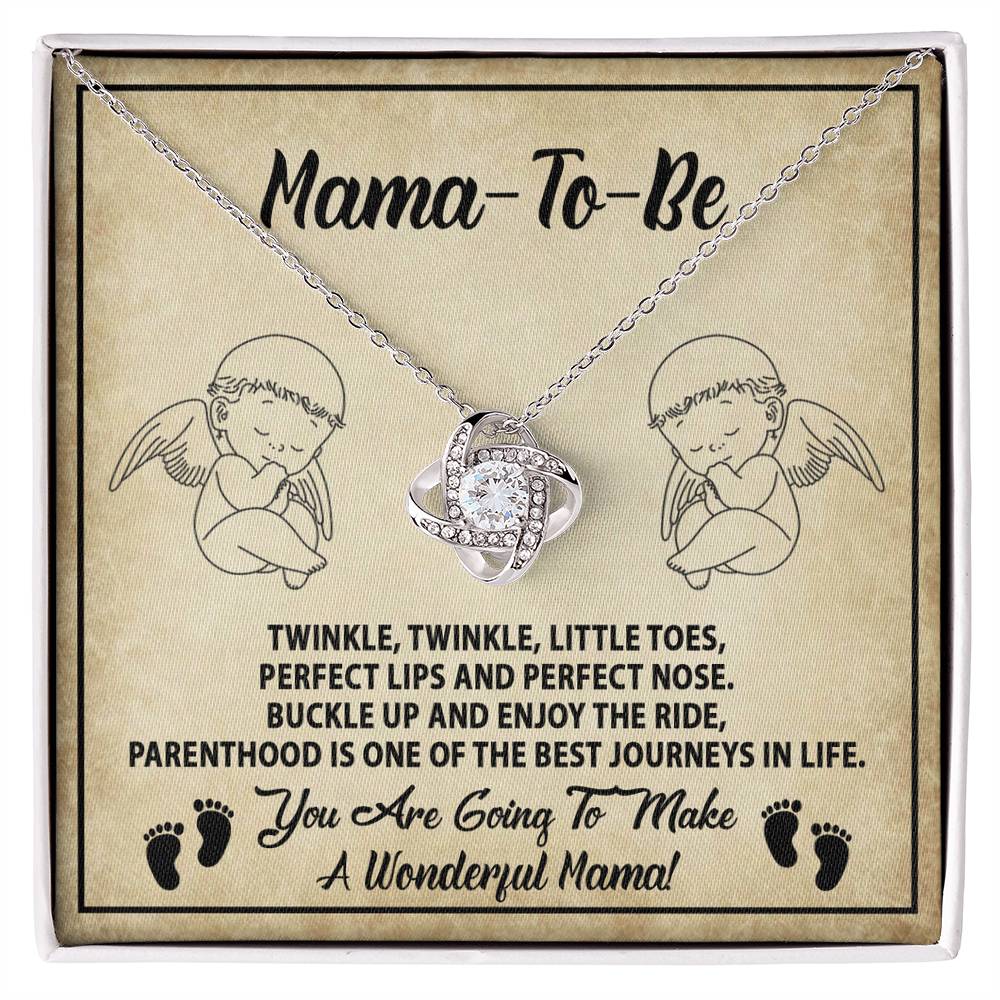 Mama To Be, Enjoy The Ride, Love Knot Necklace