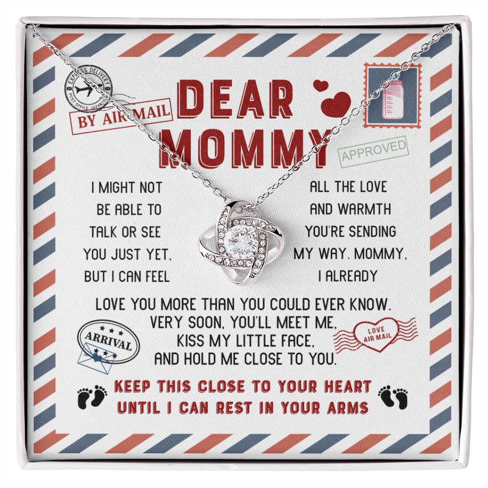 Dear Mommy, Love You More Than You Could Ever Know, Love Knot Necklace