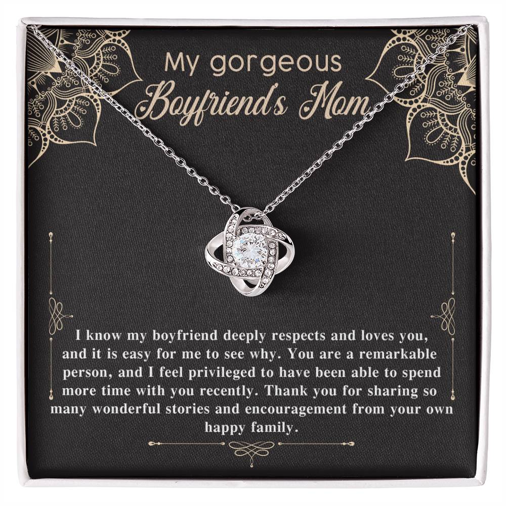 To My Gorgeous Boyfriend's Mom, Love Knot Necklace