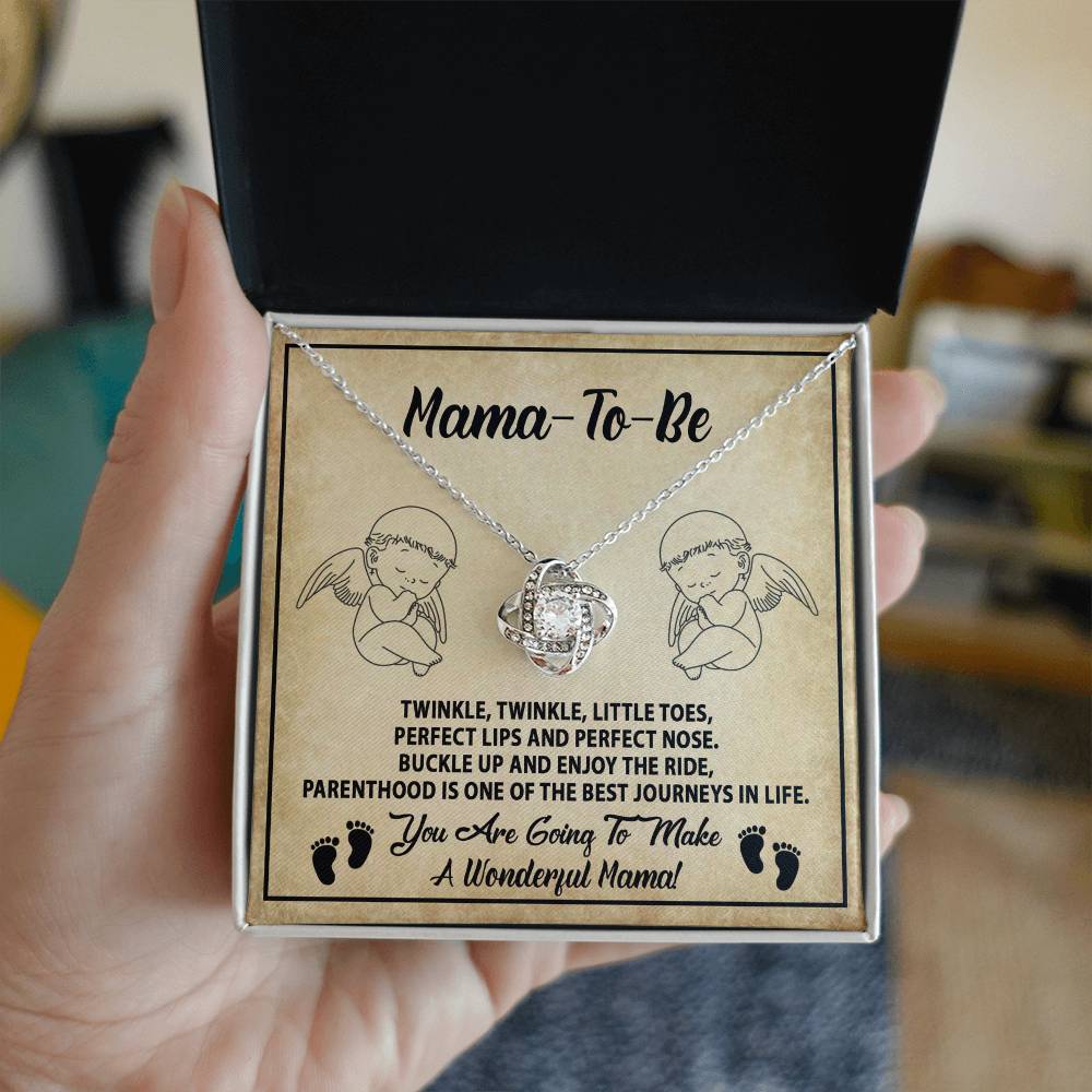 Mama To Be, Enjoy The Ride, Love Knot Necklace