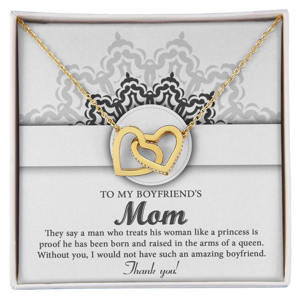 To My Boyfriend's Mom, In The Arms, Interlocking Hearts Necklace