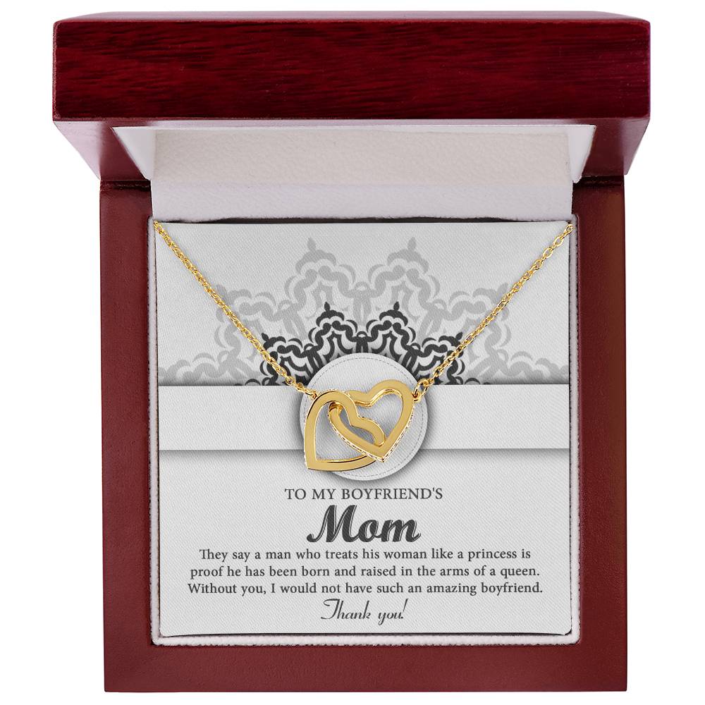 To My Boyfriend's Mom, In The Arms, Interlocking Hearts Necklace