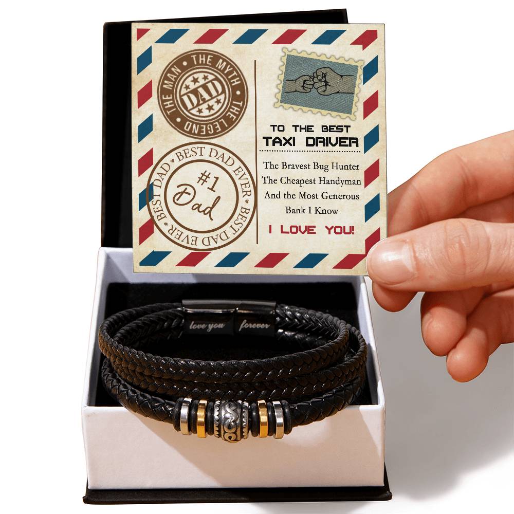 To My Dad, Best Dad Ever, Love You Forever Bracelet, Funny Gift For Dad