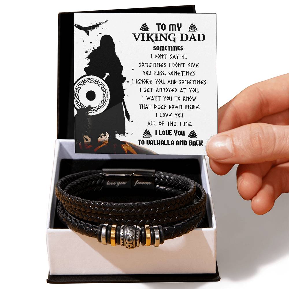 To My Dad, Deep Down Inside I Love You, Love You Forever Bracelet, Gift For Dad