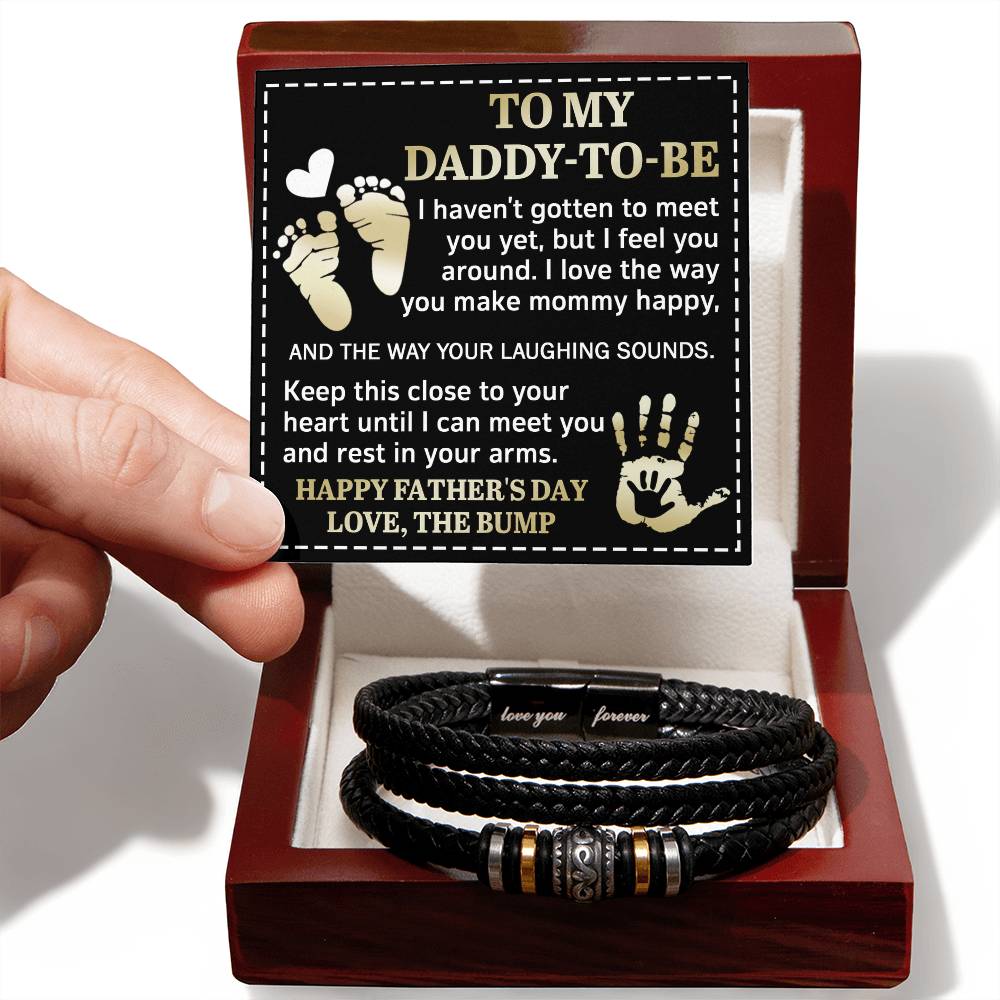 To My Daddy To Be, Happy Fathers Day, Love You Forever Bracelet