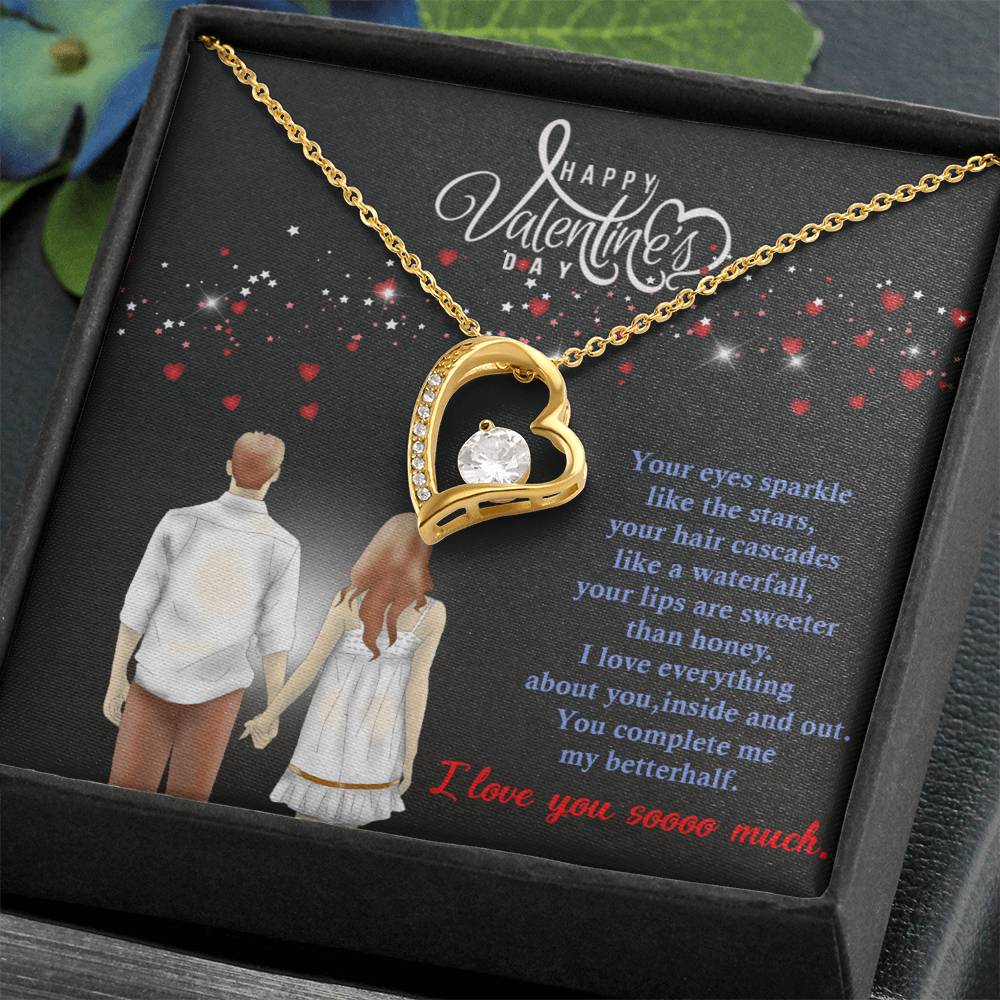 Forever Love Necklace - Happy Valentines Day - I Love Everything About YOU!