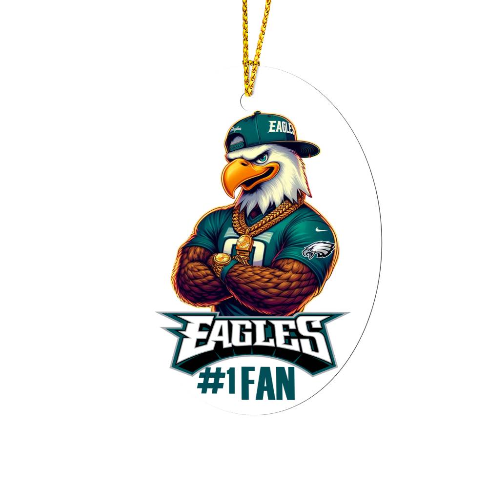 Philadelphia Eagles #1 Fan - Oval Ornament (non-personalized)