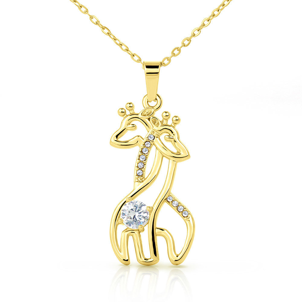 To My Amazing Mom, Giraffe Necklace, Birthday Christmas Gift For Mom