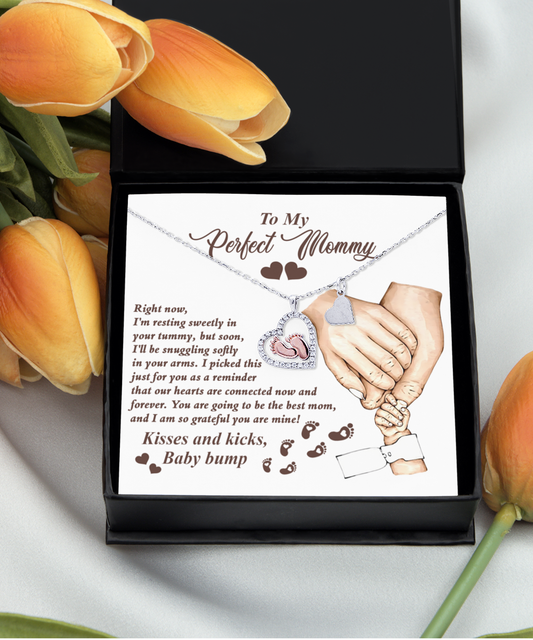 Mama To Be - Now And Forever - Baby Feet Necklace