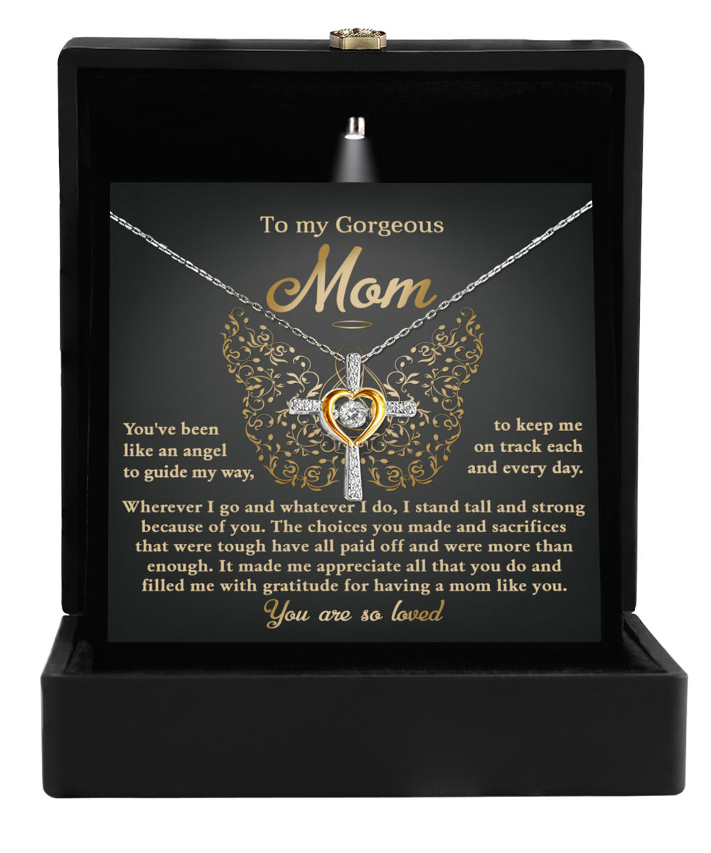 Mom - Like An Angel - Cross Dancing Necklace