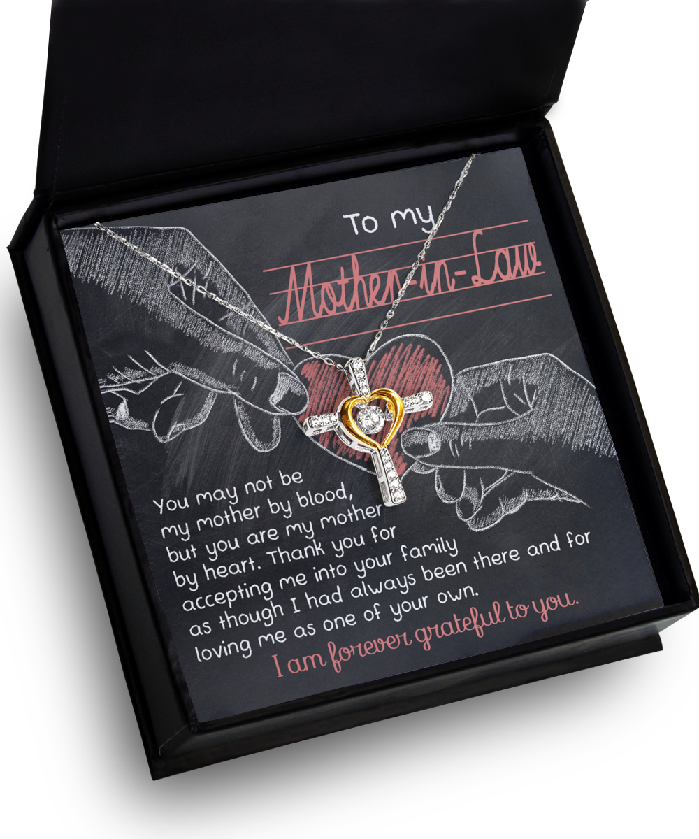 To My Mother-In-Law - You Are My Mother By Heart - Cross Dancing Necklace