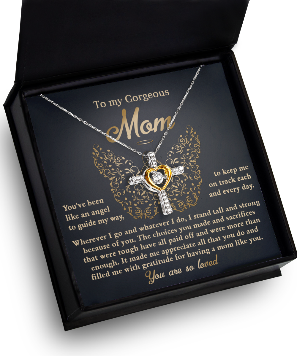 Mom - Like An Angel - Cross Dancing Necklace