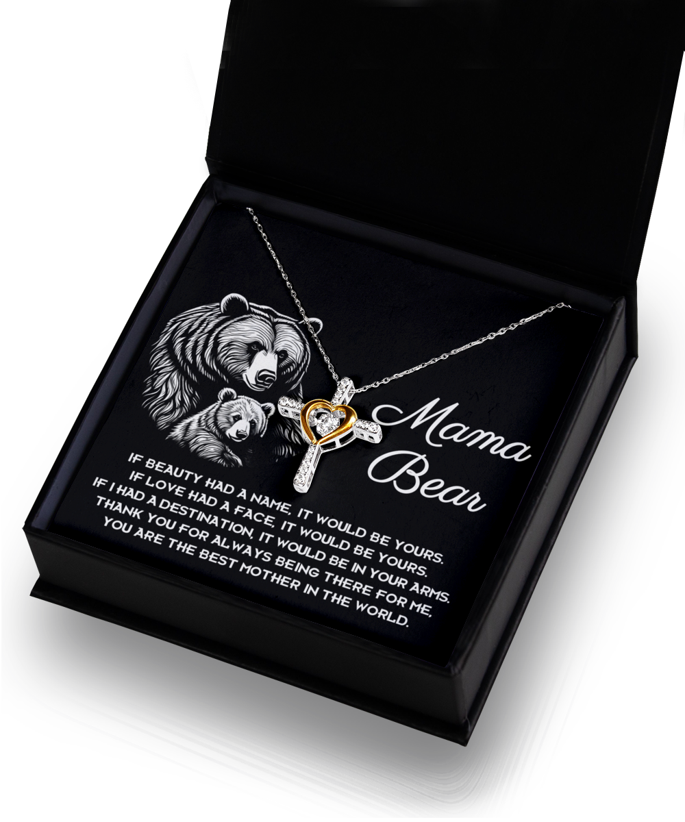 To My Mom - If I Had A Destination It Would Be In Your Arms - Cross Dancing Necklace