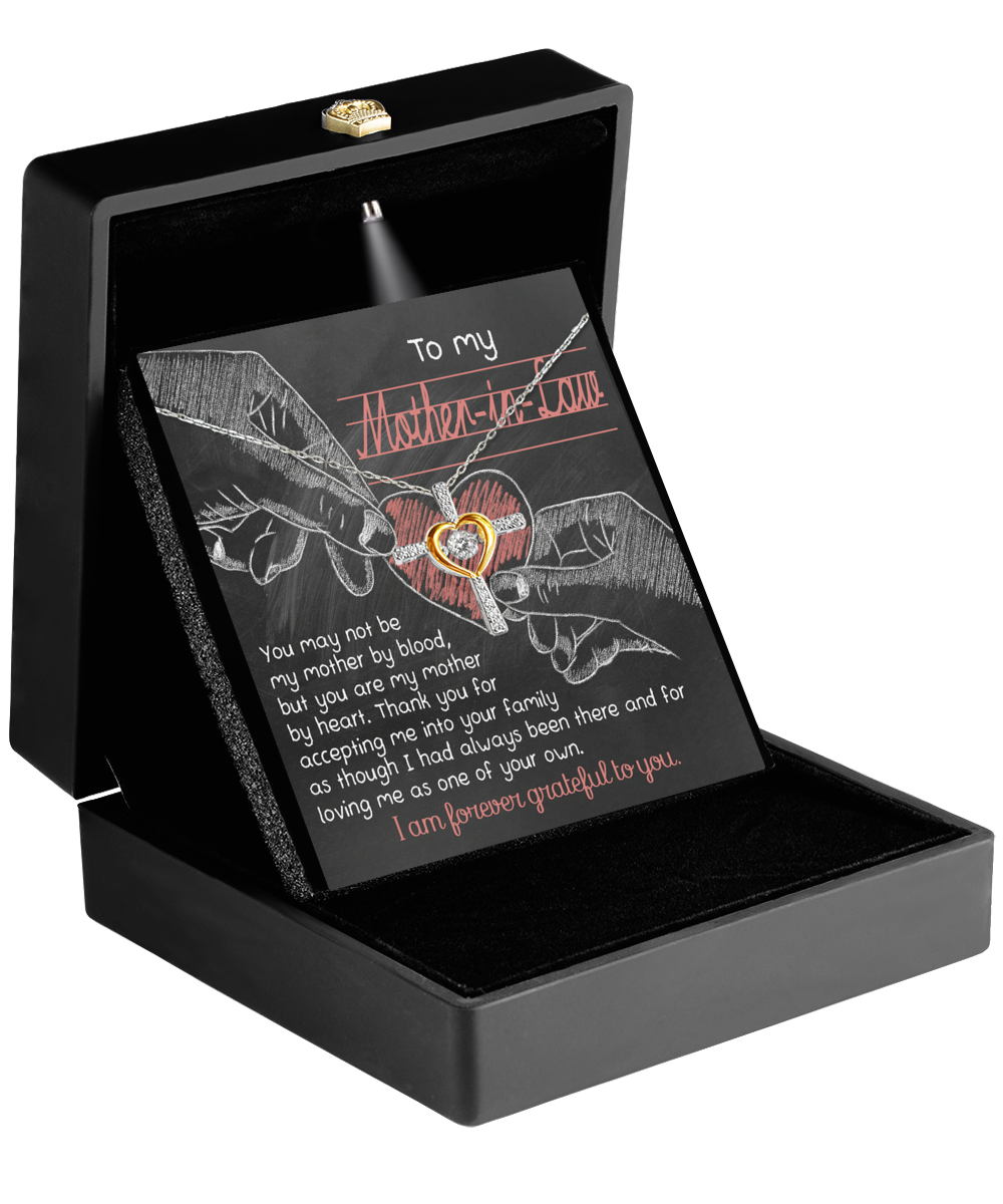 To My Mother-In-Law - You Are My Mother By Heart - Cross Dancing Necklace