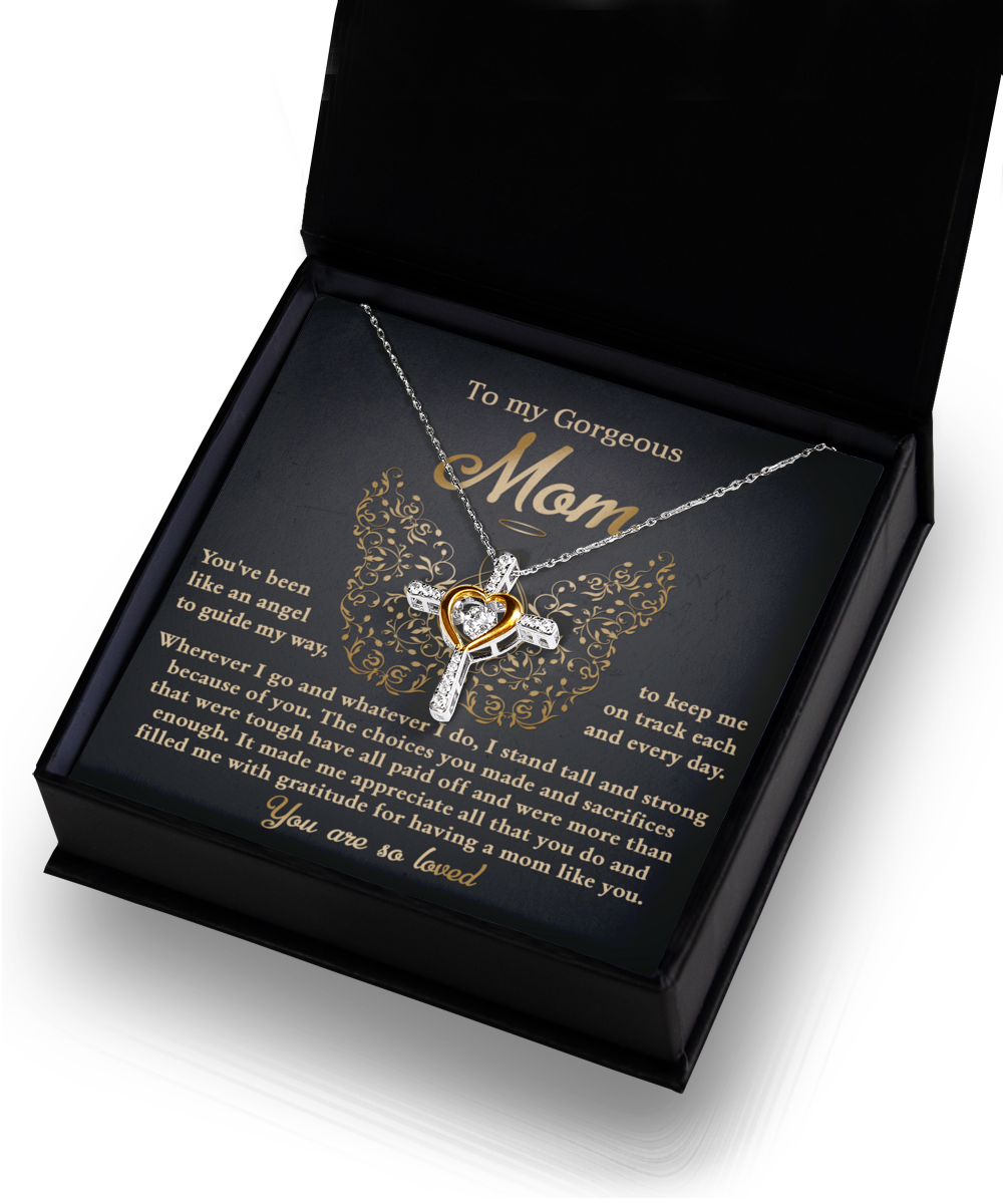 Mom - Like An Angel - Cross Dancing Necklace