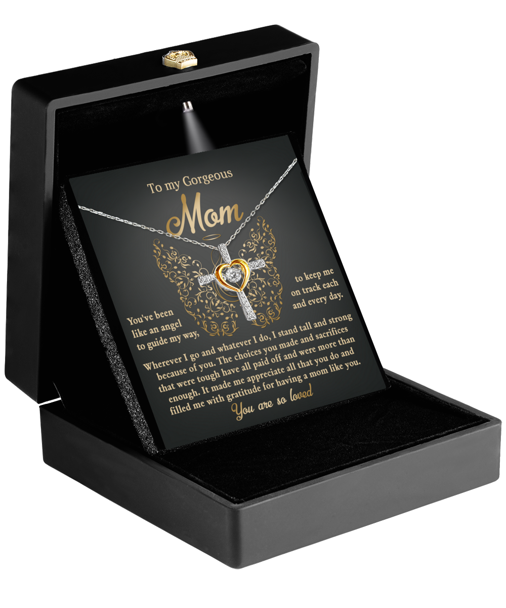 Mom - Like An Angel - Cross Dancing Necklace