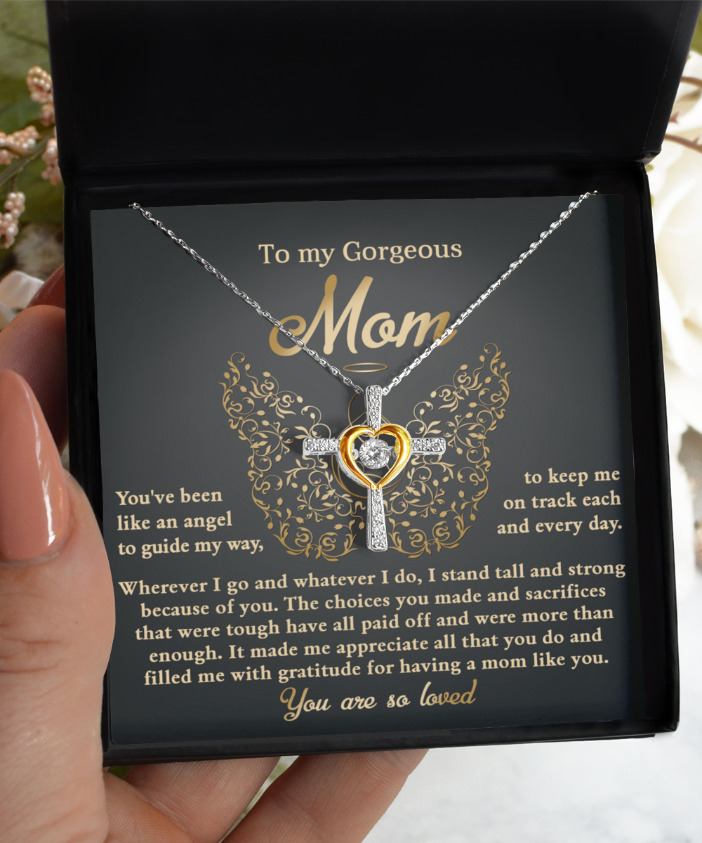 Mom - Like An Angel - Cross Dancing Necklace