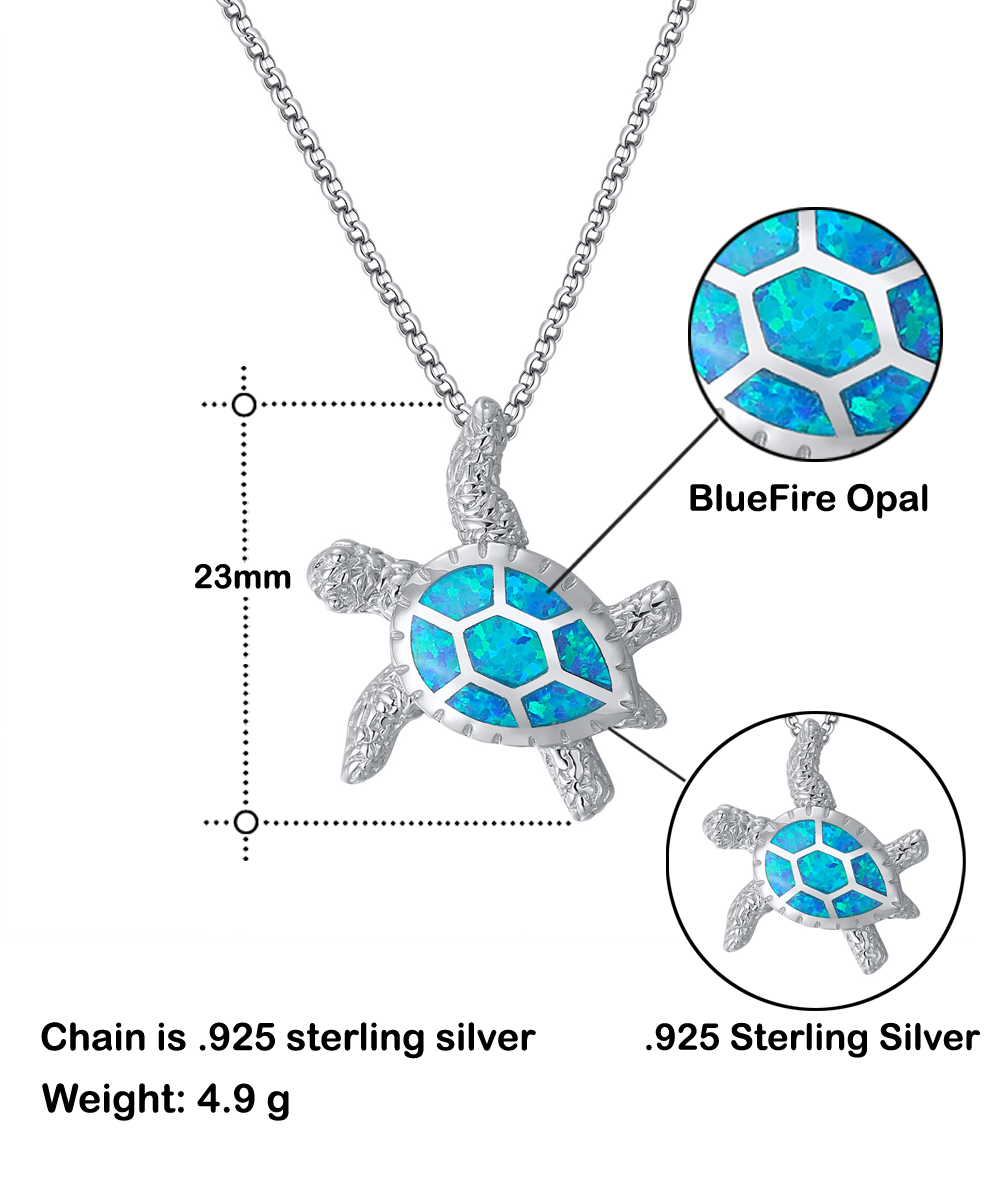 To My Mom - Your Love Is A Mystery - Turtle Necklace